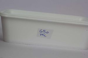 650ml White Rectangular Plastic Container