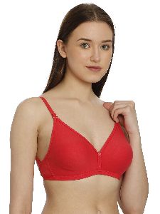 Red Daily Wear Skin Friendly Snug Fit Plain Cotton Padded Bra For Ladies at  Best Price in Nashik