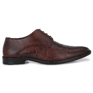 Genuine Leather Brown Slip On Shoes