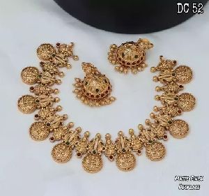 gold plated South Indian Traditional neck set