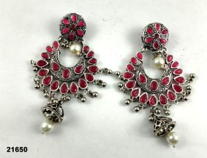 Premium oxidised jhumka earrings pk