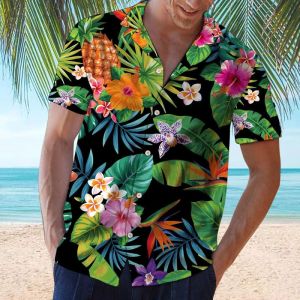 Hawaiian aloha printed half sleeve shirt