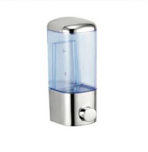 Veer Chrome Finish Liquid Soap Dispenser, Wall Mount Dispenser