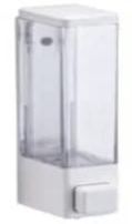 VEER Cubix High Gloss White ABS Plastic 500 ml Liquid Soap Dispenser