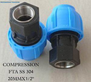 20mm x 15mm ss 304 fta compression adapter