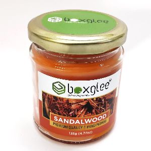 Sandalwood Scented Big Glass Jar Candle