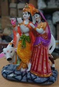 cow rk radha krishna statue