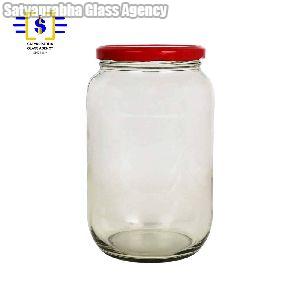 800 gm Glass Round Lug Jars