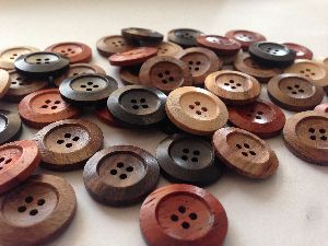 Real Wood Buttons
