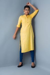 Mandarin Collar Straight Kurti