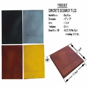 Concrete Designer Step Tiles
