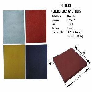 Plain Concrete Designer Tiles