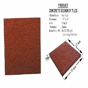 Rainbow Concrete Designer Tiles