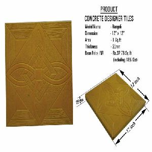 Rangoli Concrete Designer Tiles