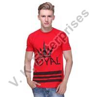 Mens Printed Round Neck T-Shirts