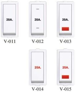 20 Amp. & 25 Amp. Rocker 1 Module Switch