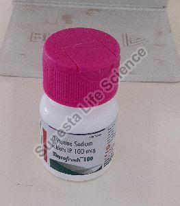 Thyroxine sodium 100 mg tablets