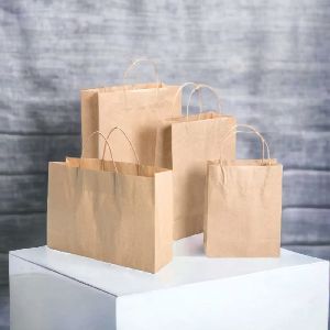 Kraft Plain Paper Carry Bag