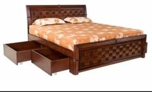 teak wood bed