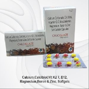 Calcium,Calcitriol,Vita K2-7, Methylcobalamin, Magnesium, Boron,Zinc Softgels Capsules