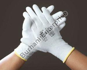 White Pu Coated Gloves