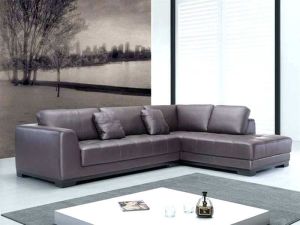 Modern Leather L Shaped Sofa Set