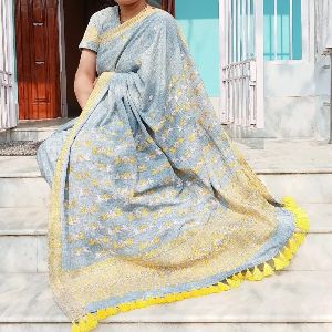 ready to wear assam handloom organic dyed pure eri silk saree