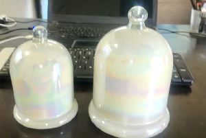 glass bell jar with lid set