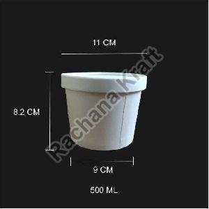 500 ML Paper Container with Lid
