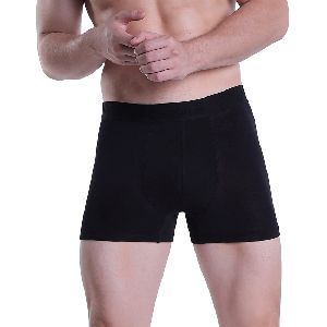 Black Plain Underwear Trunk