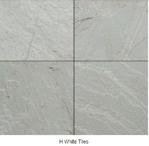 H White Sandstone Tiles