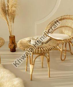 Rattan Table and Chair Set