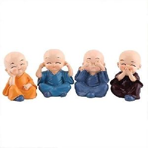 Baby Monk Statues Set