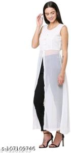 GIRLS CROP LONG FLAIR GOWN