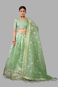 ORGANZA banarasi lehenga choli