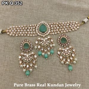 REAL KUNDAN PURE BRASS CHOKER