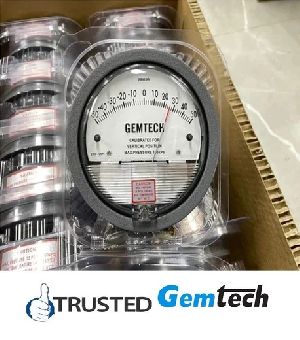GEMTECH Differential Pressure Gauge Range 0-500 MM