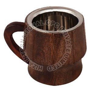 Stainless Steel Wooden Beer Mug