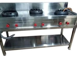 Three burner chinese range