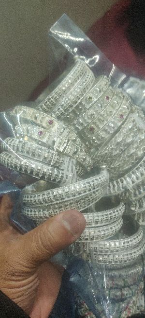 Fancy Silver Bangles