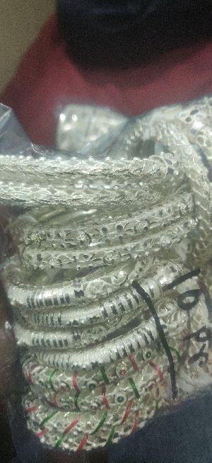 Fancy Silver Bangles