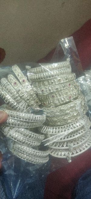 Fancy Silver Bangles