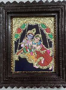 RADHAKRISHNA TANJORE PAINTING