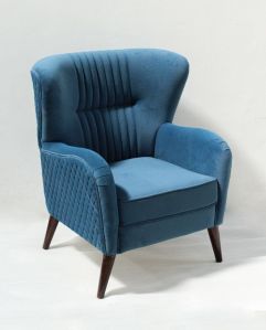 Royal Blue Throne Chair