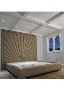 King Size Wall Panelling Upholstery Bed