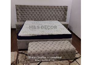 Modern Quilted King Size Bed