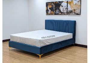 Modern Suede Fabric Upholstery Bed