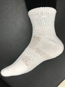 cotton half terry diabetic socks