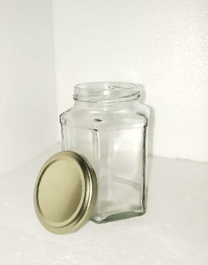 200 Ml Hexagonal Glass Jar