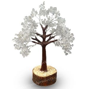 Clear Quartz 500 Beads Stone Tree